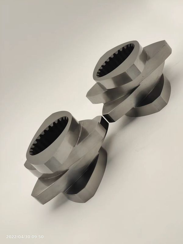 Corrosiebestendig Twin Screw Extruder Elements 12mm 600rpm Meshing Block Wear Resistant