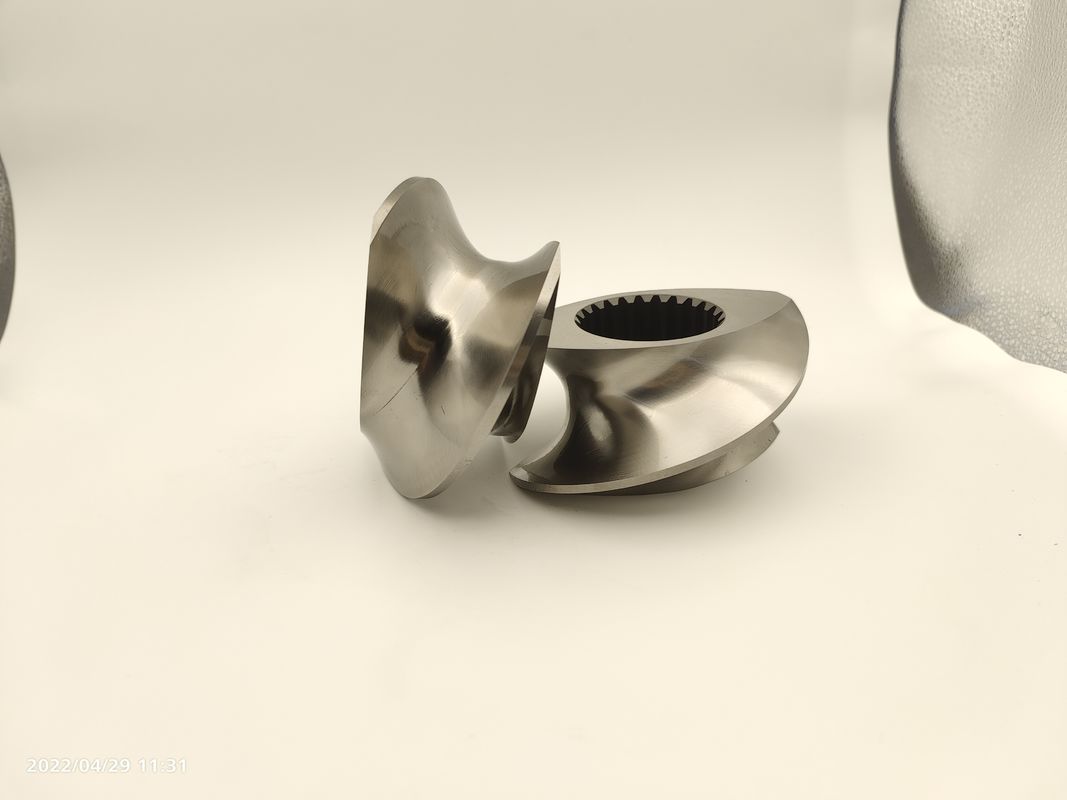 Twin Screw Extruder Granulator Accessories Meshing Covey Screw Element Van 12 mm -300 mm