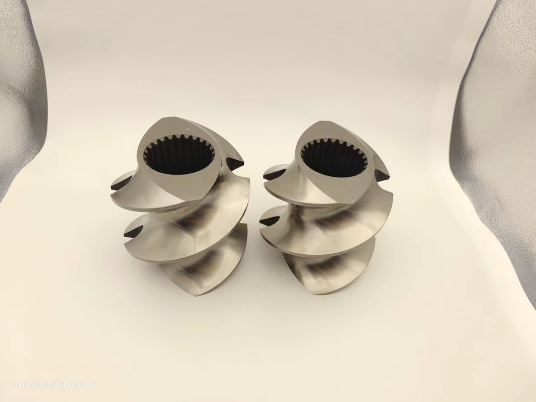 Twin Screw Extruder Granulator Accessories Meshing Covey Screw Element Van 12 mm -300 mm