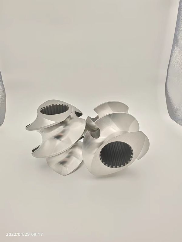 Twin Screw Extruder Granulator Accessories Meshing Covey Screw Element Van 12 mm -300 mm