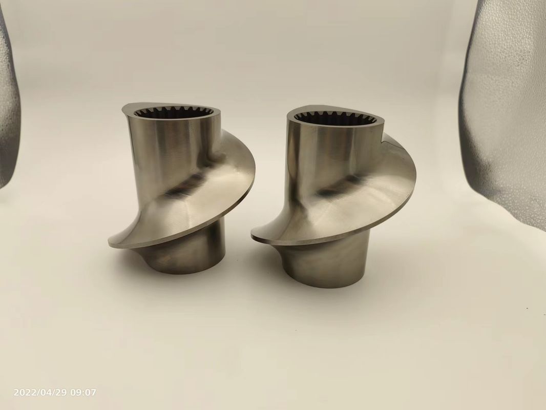 Twin Screw Extruder Granulator Accessories Meshing Covey Screw Element Van 12 mm -300 mm