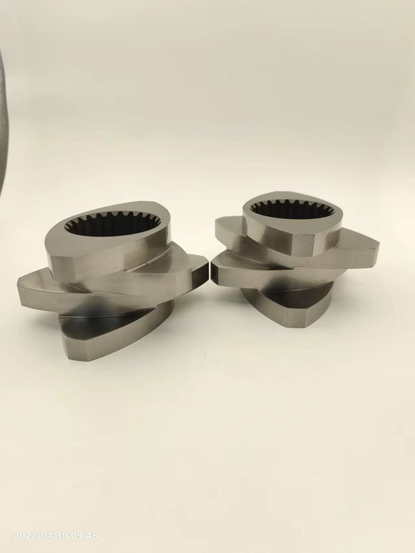 Twin Screw Extruder Granulator Accessories Meshing Covey Screw Parts Van 12 mm -300 mm