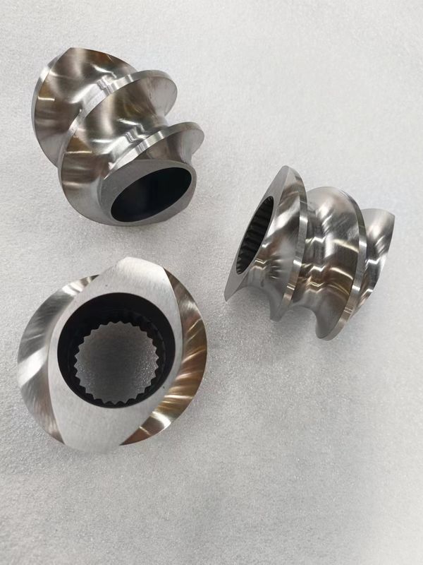 500 kg/h - 1200 kg/h Twin Screw Extruder Elements Element Screw ISO90001 Voor modus extruders