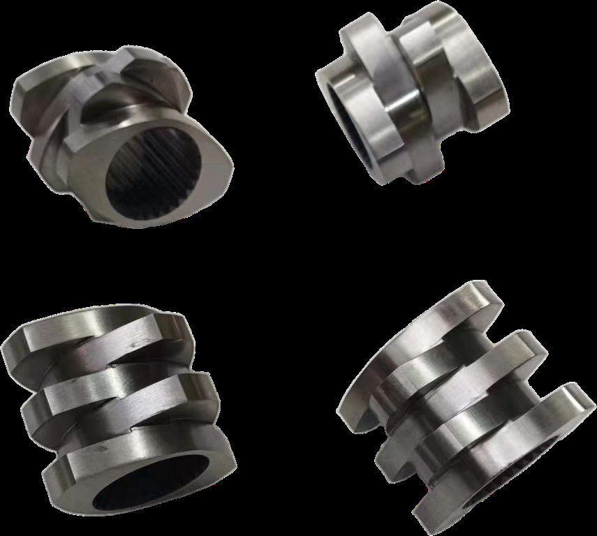 Smeltzone Twin Screw Extruder Parts 30° 45° 60° 90° Hoek Schroeven 71mm OD