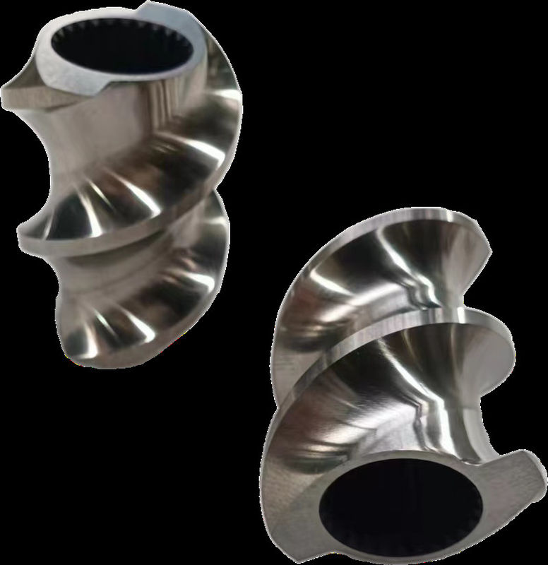 Smeltzone Twin Screw Extruder Parts 30° 45° 60° 90° Hoek Schroeven 71mm OD