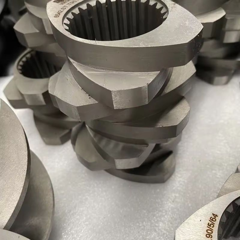 Hoog nauwkeurig geëxtrudeerde schroef en loop Schroefelementsegment voor tweeschroef-extrudermachine