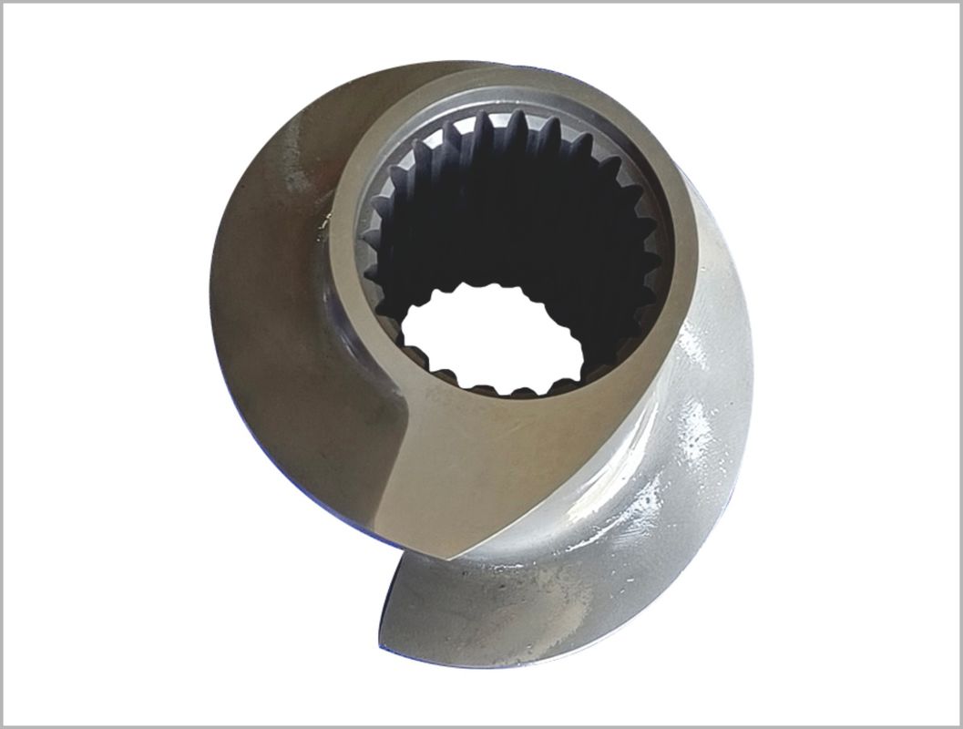 112mm Extruder Schroefelementen 6542 Materiaal voor groot voedsel / snacks Extruder Zsk Schroefelement Productnaam:112mm Extruder Schroefelementen 6542 Materiaal