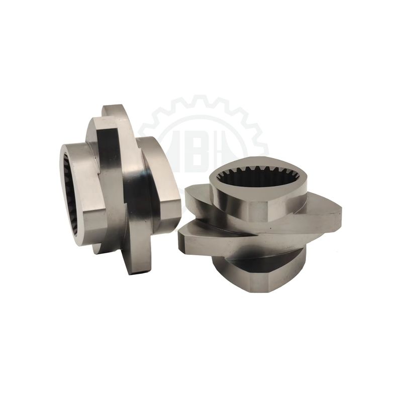 Duurzame schroef en loop voor PVC-pijp ABS PE-tweeschroef-extruderonderdelen