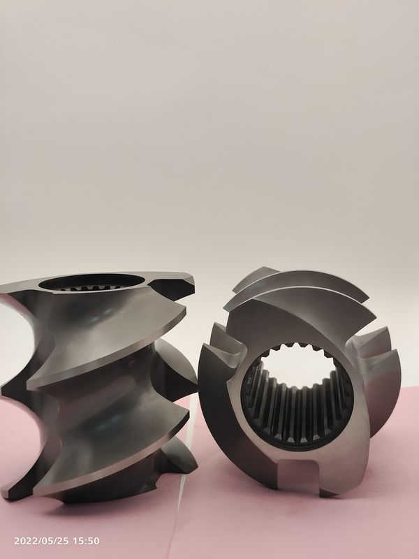 Op maat gemaakte voederextruder Twin Screw Extruder Screw Elements voor de productie van diervoeder