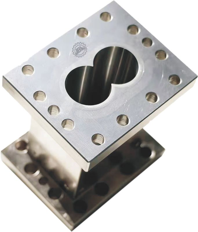 38CrMoAla Dubbele Schroef Extruder Cilinder voor Plastic Extrusie Spiegelafwerking Plastic Extruder Onderdelen
