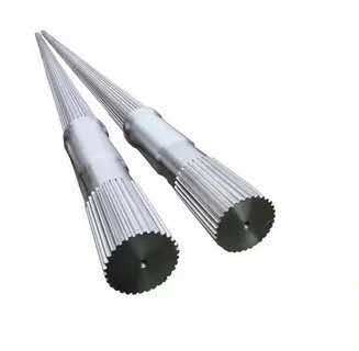 Dubbelschroefsextrudermachine Trillende Roterende Schroefelementen Voor Aangepast Materiaal WPC Extruder