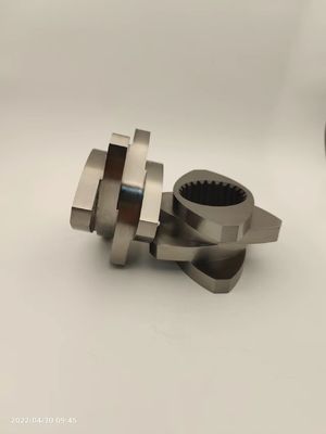 600 rpm Op maat gemaakte tweeschroefextruderonderdelen Gedrukt blok Plastic Granulator Accessoires