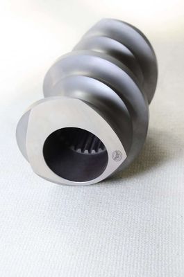 Twin Screw Extruder Granulator Accessories Meshing Covey Screw Parts Van 12 mm - 300 mm