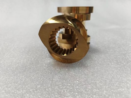 Twin-screw extruder, messingknetsblokken voor speciaal gebruik