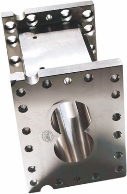 Parallelle twee-schroef plastic extruder met hoge slijtvastheid en corrosiebestendigheid schroefelementen en op maat gemaakte loop