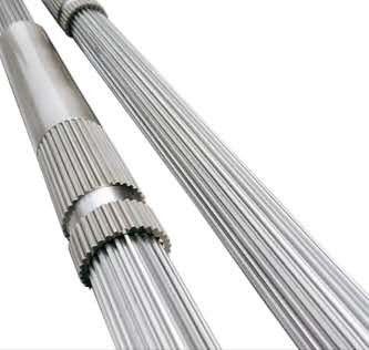 WR15E Materiaal Involuit Inner Spline Twin Screw Extruder Shaft PVC Schroefshaft