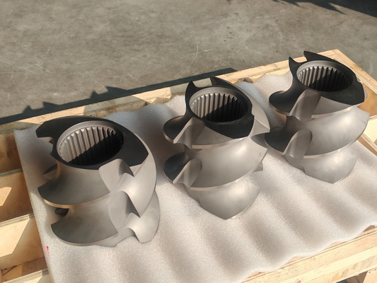 schroefelementen voor twee-schroef-extrudermachines in kunststof-extrusielijnen