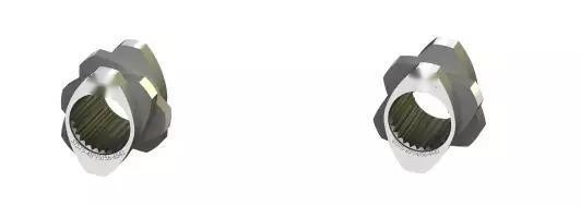 STS70 Twin Screw Extruder Parts Schroeven en vaten voor kunststofmachines