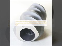 Elementen voor dubbelschroefsextruder modulair ontwerp schroefconfiguratie gelegeerd staal voor outputcapaciteit 50-2000 kg/u